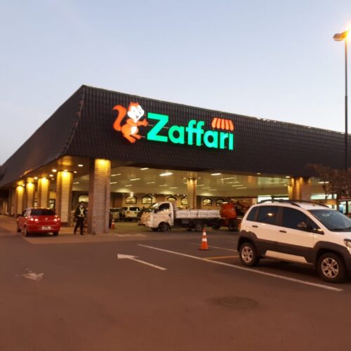 Letras caixas iluminadas em LED Porto Alegre Zaffari