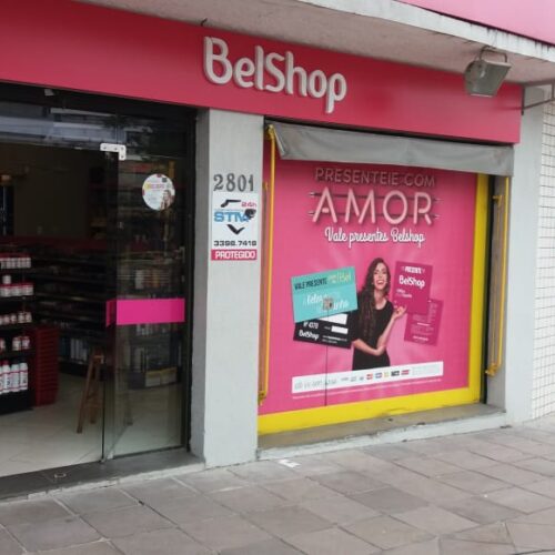 Letra caixa Iluminada em LED Belshop Porto Alegre