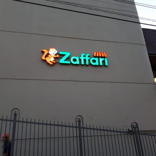 Letras caixas iluminadas em LED Porto Alegre Zaffari